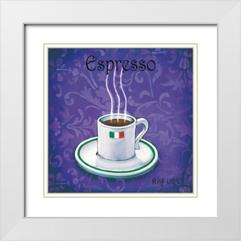 Espresso White Modern Wood Framed Art Print with Double Matting by Rafuse, Will