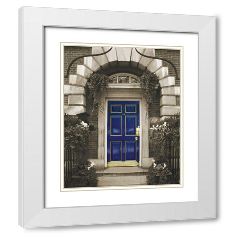 Welcoming White Modern Wood Framed Art Print with Double Matting by Maihara/Watt, Jeff/Boyce