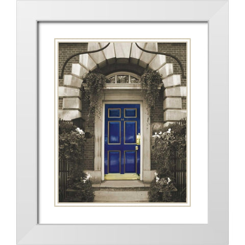 Welcoming White Modern Wood Framed Art Print with Double Matting by Maihara/Watt, Jeff/Boyce