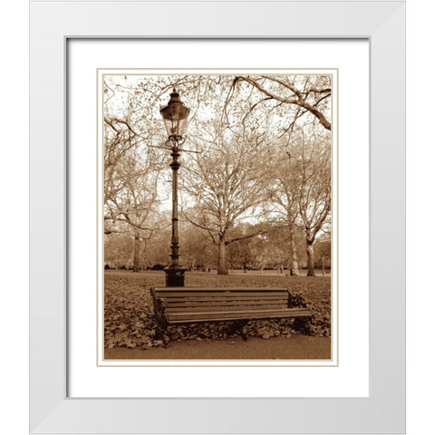 Restful Autumn II White Modern Wood Framed Art Print with Double Matting by Maihara/Watt, Jeff/Boyce