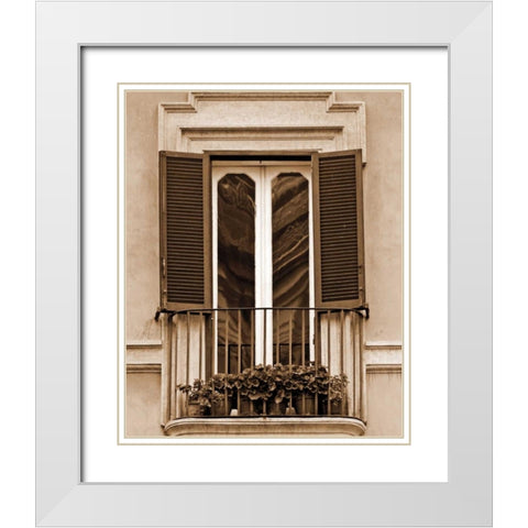 Italian Moments III White Modern Wood Framed Art Print with Double Matting by Maihara/Watt, Jeff/Boyce