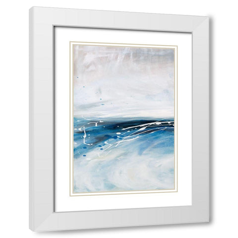 Cloud Pond I White Modern Wood Framed Art Print with Double Matting by Parker, Karen Lorena