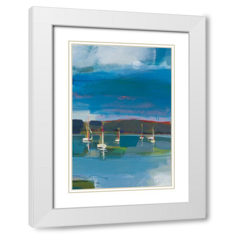 Coastal Display III White Modern Wood Framed Art Print with Double Matting by Fitsimmons, A