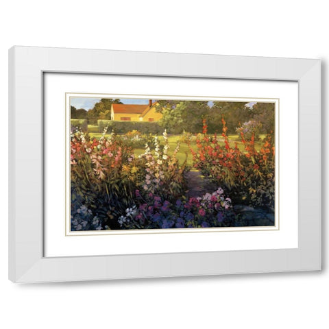Farm Garden White Modern Wood Framed Art Print with Double Matting by Craig, Philip
