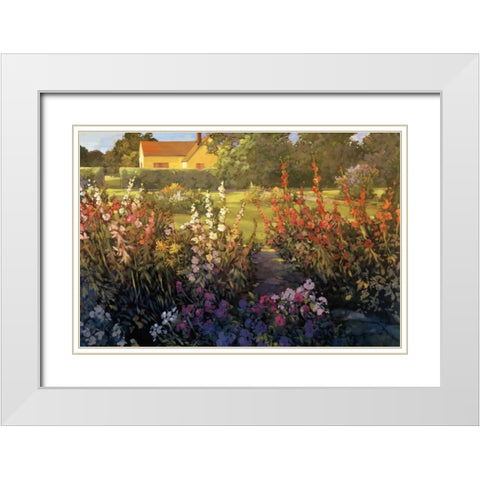 Farm Garden White Modern Wood Framed Art Print with Double Matting by Craig, Philip