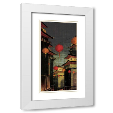 Lumiere I White Modern Wood Framed Art Print with Double Matting by Amori