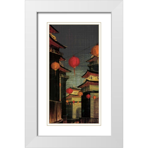 Lumiere I White Modern Wood Framed Art Print with Double Matting by Amori