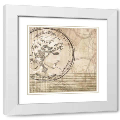 Neoclassic IV White Modern Wood Framed Art Print with Double Matting by Amori