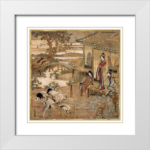 Evening Sun Over Hokkaido White Modern Wood Framed Art Print with Double Matting by Augustine
