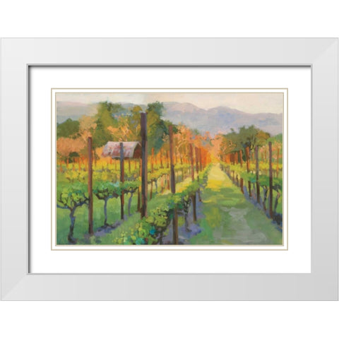 Silverado Afternoon White Modern Wood Framed Art Print with Double Matting by Debrosky, Christine
