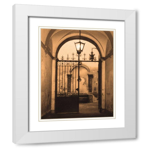Bella Siena White Modern Wood Framed Art Print with Double Matting by Gilboa, Marina Drasnin