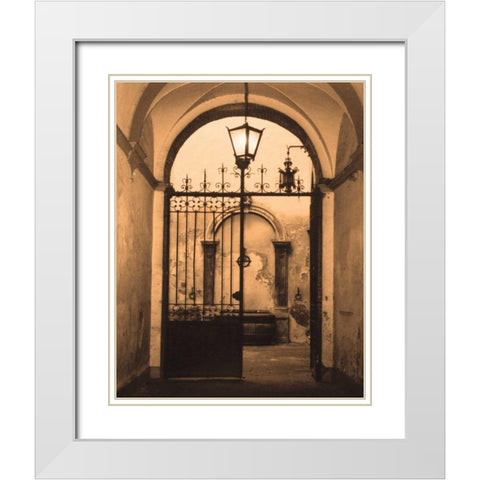 Bella Siena White Modern Wood Framed Art Print with Double Matting by Gilboa, Marina Drasnin