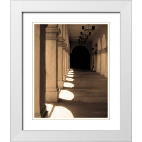 Paseo Del Balboa White Modern Wood Framed Art Print with Double Matting by Gilboa, Marina Drasnin