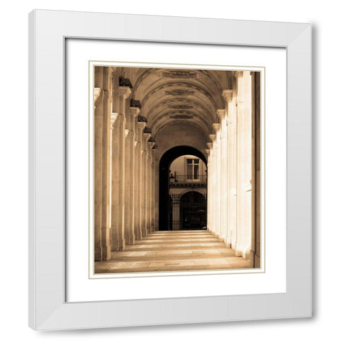 Passage Marly White Modern Wood Framed Art Print with Double Matting by Gilboa, Marina Drasnin