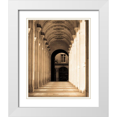 Passage Marly White Modern Wood Framed Art Print with Double Matting by Gilboa, Marina Drasnin