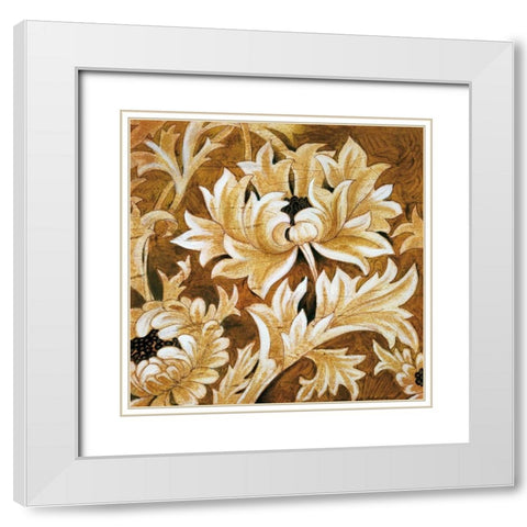 Jewel Tones White Modern Wood Framed Art Print with Double Matting by Jardine, Liz