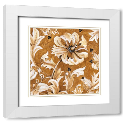Jewel Tones White Modern Wood Framed Art Print with Double Matting by Jardine, Liz