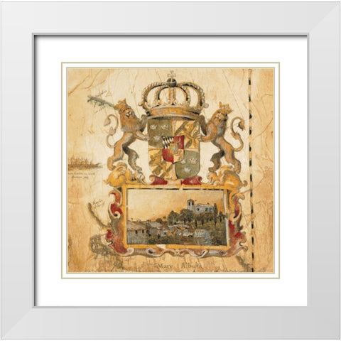 Terra Nova I White Modern Wood Framed Art Print with Double Matting by Jardine, Liz