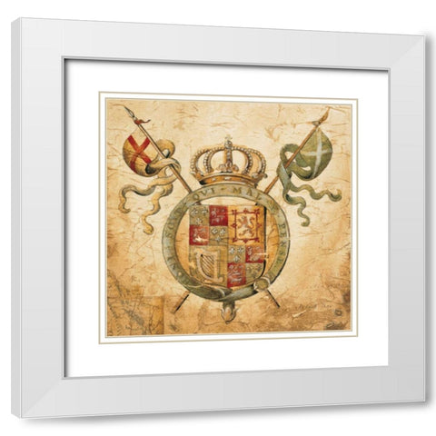 Terra Nova II White Modern Wood Framed Art Print with Double Matting by Jardine, Liz