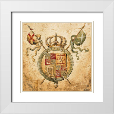 Terra Nova II White Modern Wood Framed Art Print with Double Matting by Jardine, Liz