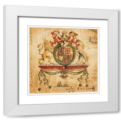 Terra Nova III White Modern Wood Framed Art Print with Double Matting by Jardine, Liz