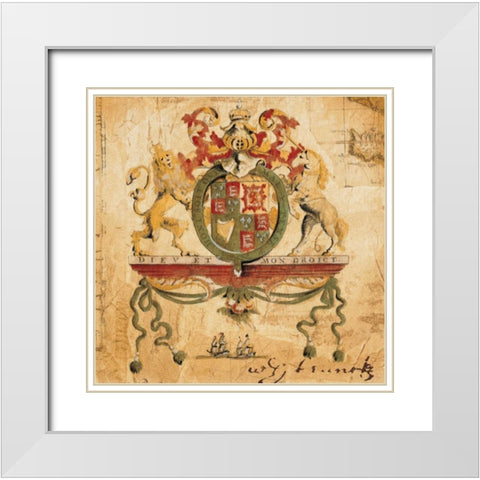 Terra Nova III White Modern Wood Framed Art Print with Double Matting by Jardine, Liz