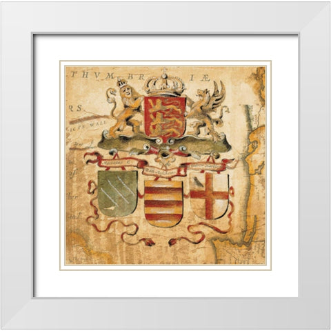 Terra Nova IV White Modern Wood Framed Art Print with Double Matting by Jardine, Liz