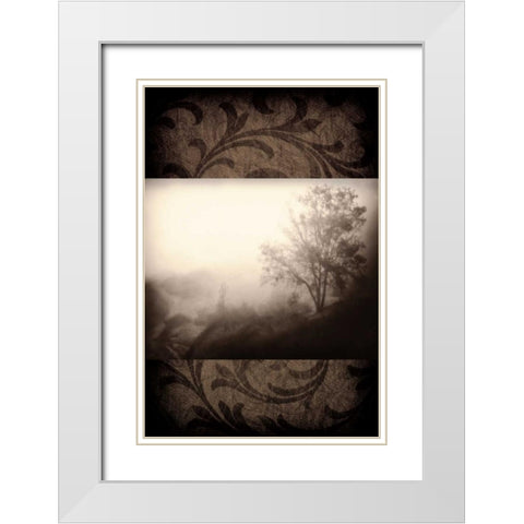Early Morning Fog White Modern Wood Framed Art Print with Double Matting by Pahl, Janel