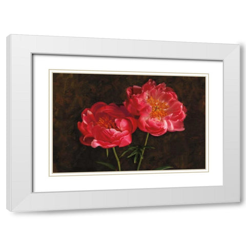 Romance White Modern Wood Framed Art Print with Double Matting by Pahl, Janel