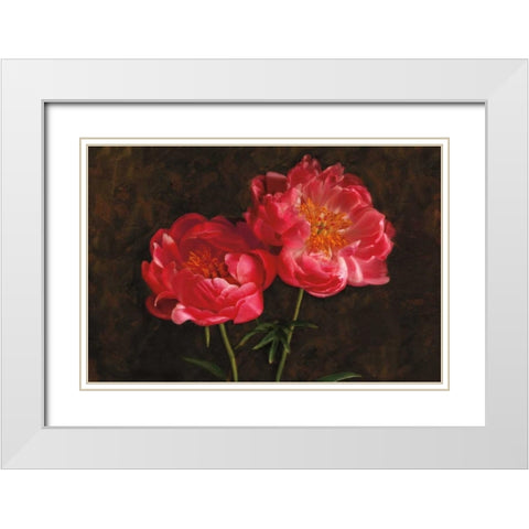 Romance White Modern Wood Framed Art Print with Double Matting by Pahl, Janel
