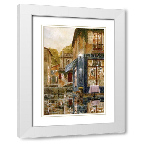 Missing You White Modern Wood Framed Art Print with Double Matting by Archambault, Gilles