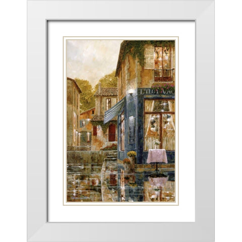 Missing You White Modern Wood Framed Art Print with Double Matting by Archambault, Gilles