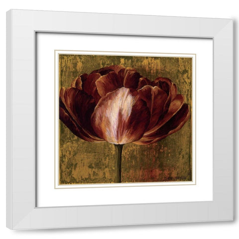 Full of Life I White Modern Wood Framed Art Print with Double Matting by Thompson, Linda