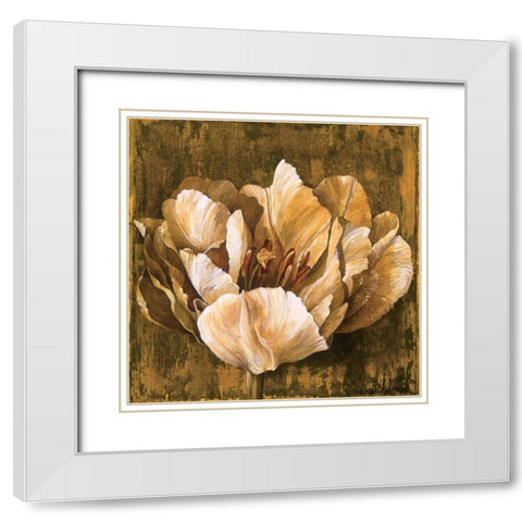 Full of Life II White Modern Wood Framed Art Print with Double Matting by Thompson, Linda