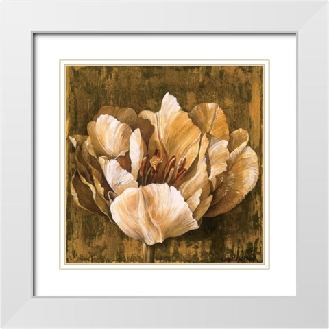 Full of Life II White Modern Wood Framed Art Print with Double Matting by Thompson, Linda