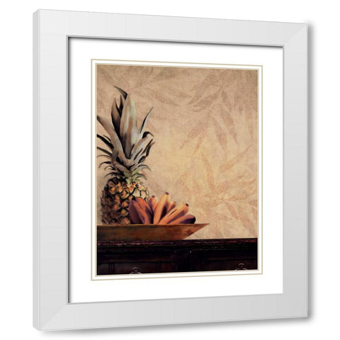 Plantation I White Modern Wood Framed Art Print with Double Matting by Venter, Tandi