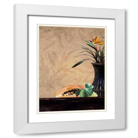 Plantation II White Modern Wood Framed Art Print with Double Matting by Venter, Tandi