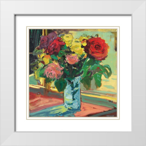 Window Sill II White Modern Wood Framed Art Print with Double Matting by Harwood, Jennifer