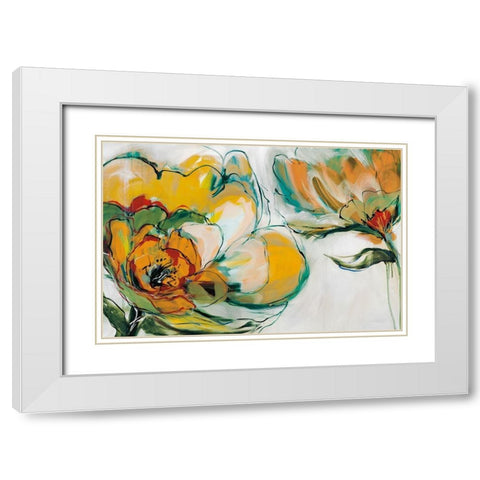 Bloomed III White Modern Wood Framed Art Print with Double Matting by Fitsimmons, A.