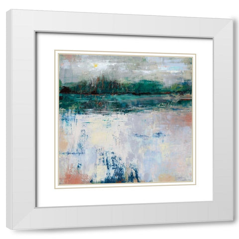 Reflections White Modern Wood Framed Art Print with Double Matting by Cassell, Sherri