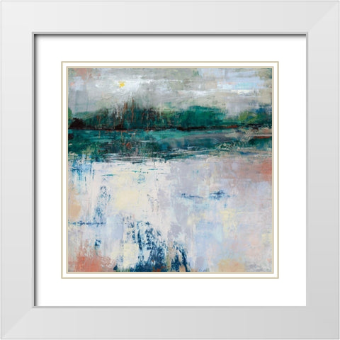 Reflections White Modern Wood Framed Art Print with Double Matting by Cassell, Sherri