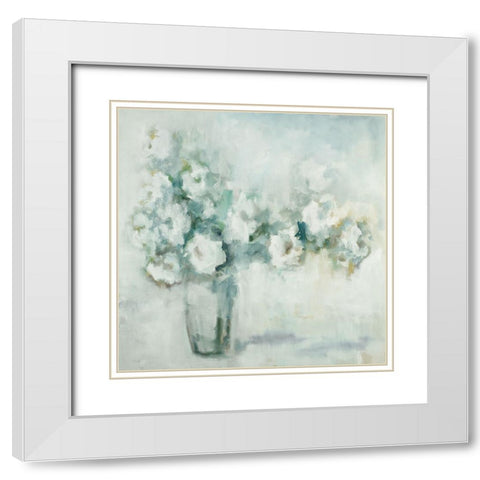 Whisper White Modern Wood Framed Art Print with Double Matting by Ellens, Jacqueline