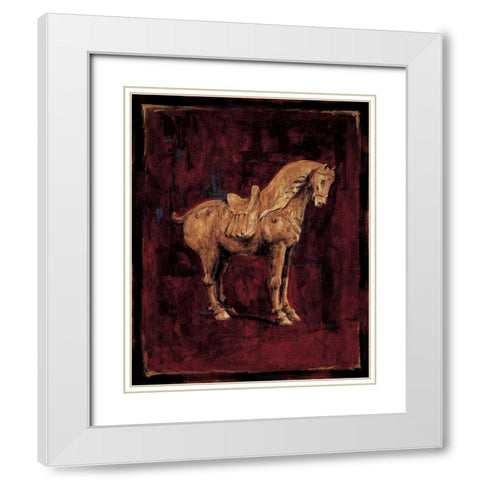 Dynasty No. 1 White Modern Wood Framed Art Print with Double Matting by Panossian, Paul