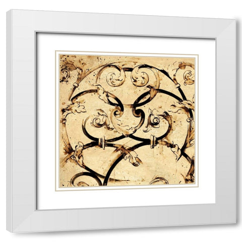 Classical Style-B White Modern Wood Framed Art Print with Double Matting by Panossian, Paul