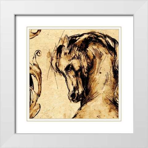 Classical Style-C White Modern Wood Framed Art Print with Double Matting by Panossian, Paul