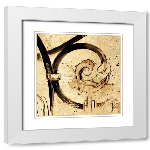 Classical Style-I White Modern Wood Framed Art Print with Double Matting by Panossian, Paul