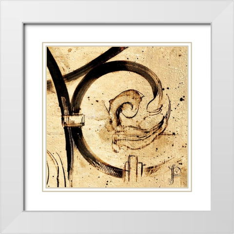 Classical Style-I White Modern Wood Framed Art Print with Double Matting by Panossian, Paul