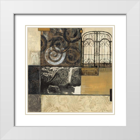Classical Ruins I White Modern Wood Framed Art Print with Double Matting by Tunick, Connie