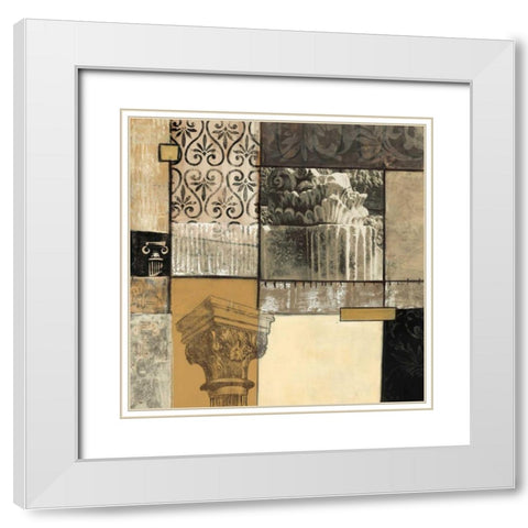 Classical Ruins II White Modern Wood Framed Art Print with Double Matting by Tunick, Connie