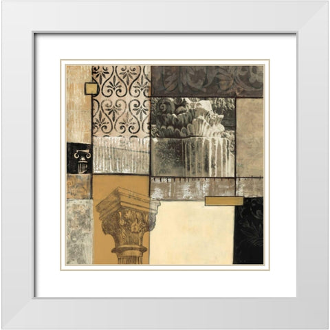 Classical Ruins II White Modern Wood Framed Art Print with Double Matting by Tunick, Connie